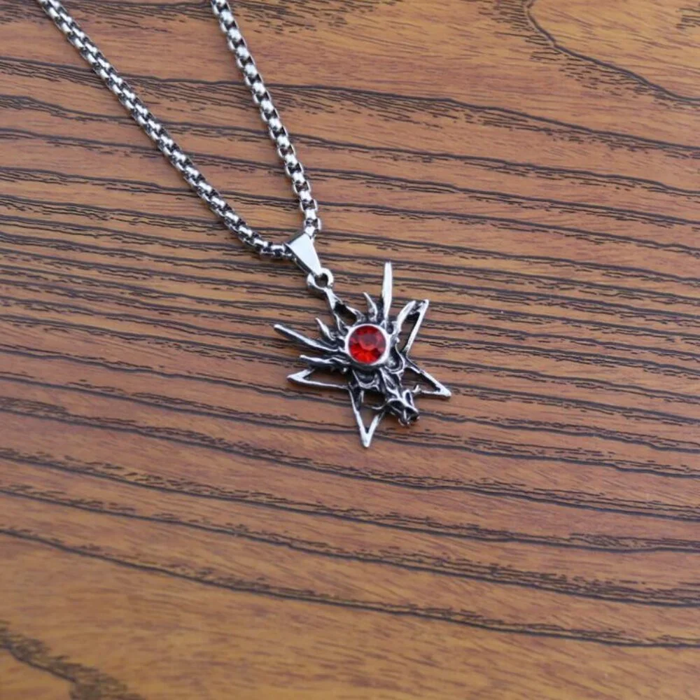 Animal Zodiac Dragon ruby Pendant Necklace for Men, BL55590008